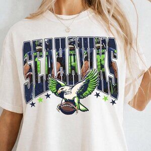 Seattle Seahawks NFL Football Shirt Vintage Fan Tee Team Apparel